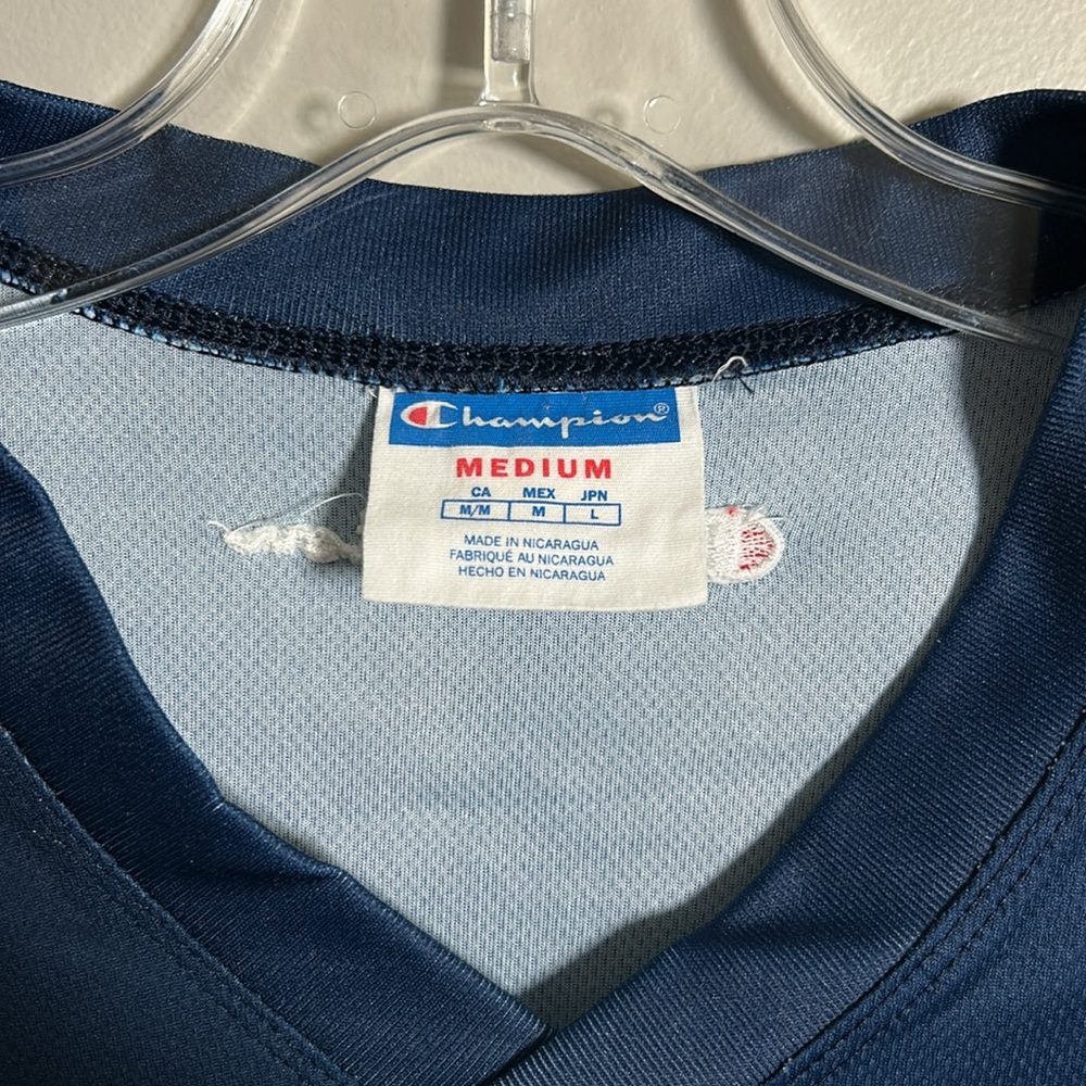 Retro Champion Hockey Jersey All Over Print Long Sleeve Y2K Men’s Size 40(Med) - Picture 2 of 13